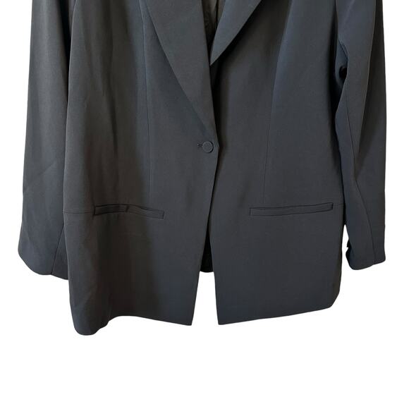 New Good American Women's One Button Blazer Black Size 5 2XL - Picture 4 of 8